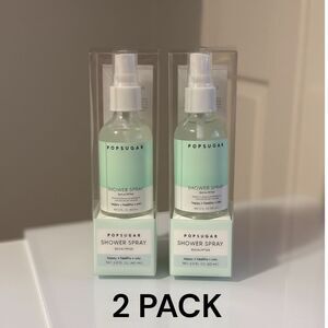 POPSUGAR Eucalyptus Shower Mist Spray 2 fl oz 60 ml 2 Pack New Sealed